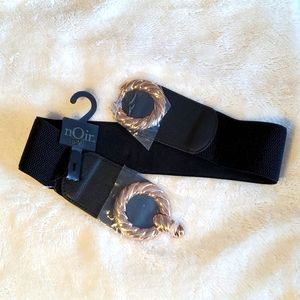 nOir Black Stretch Belt S/M